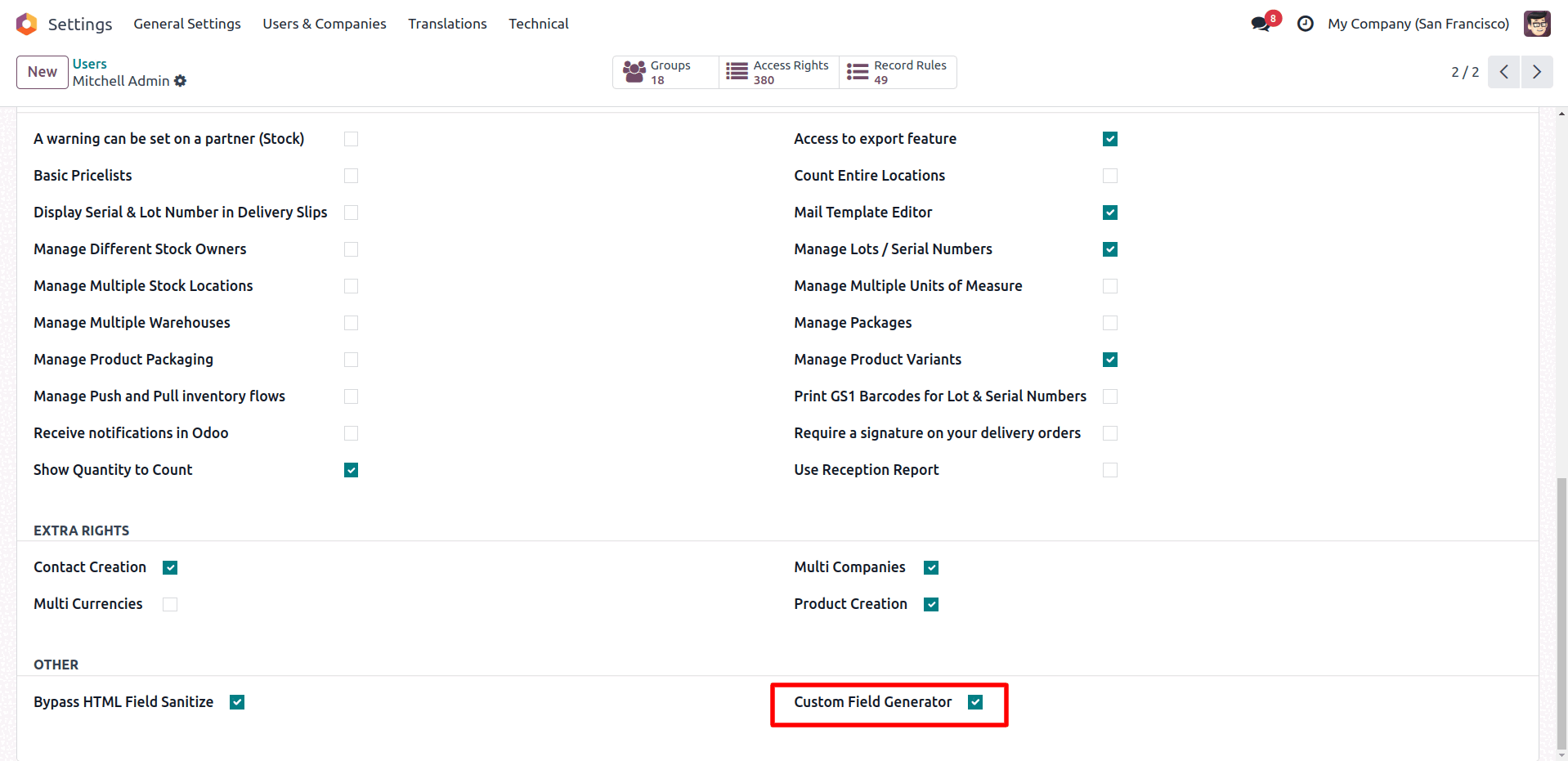 Custom Fields for Products
