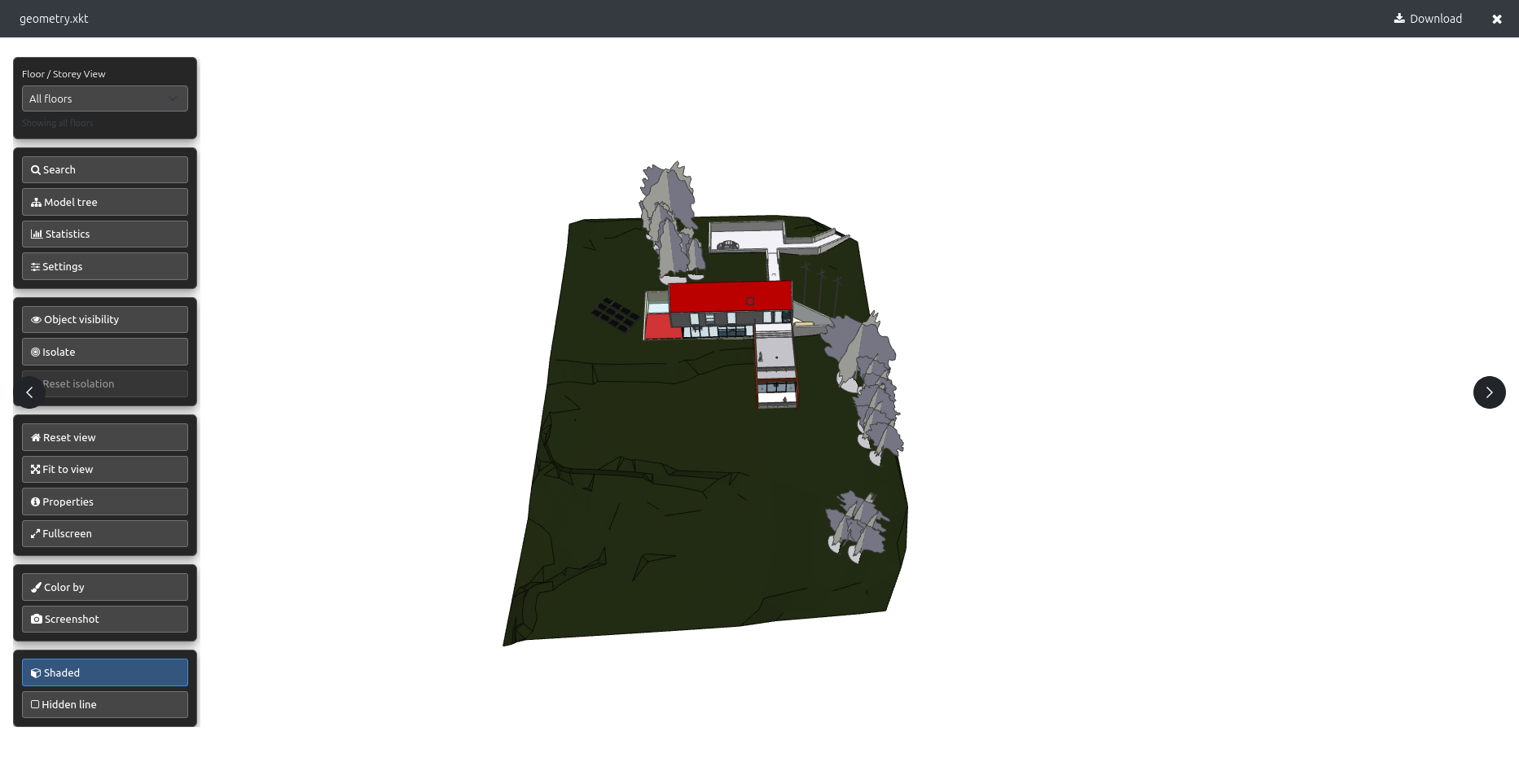 Previewing BIM/XKT Files in the 3D Viewer