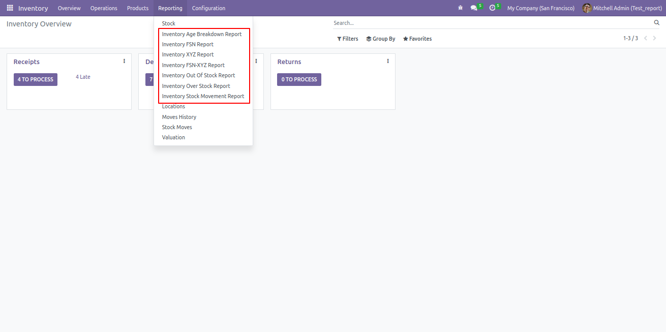 Login Details Menu Screenshot