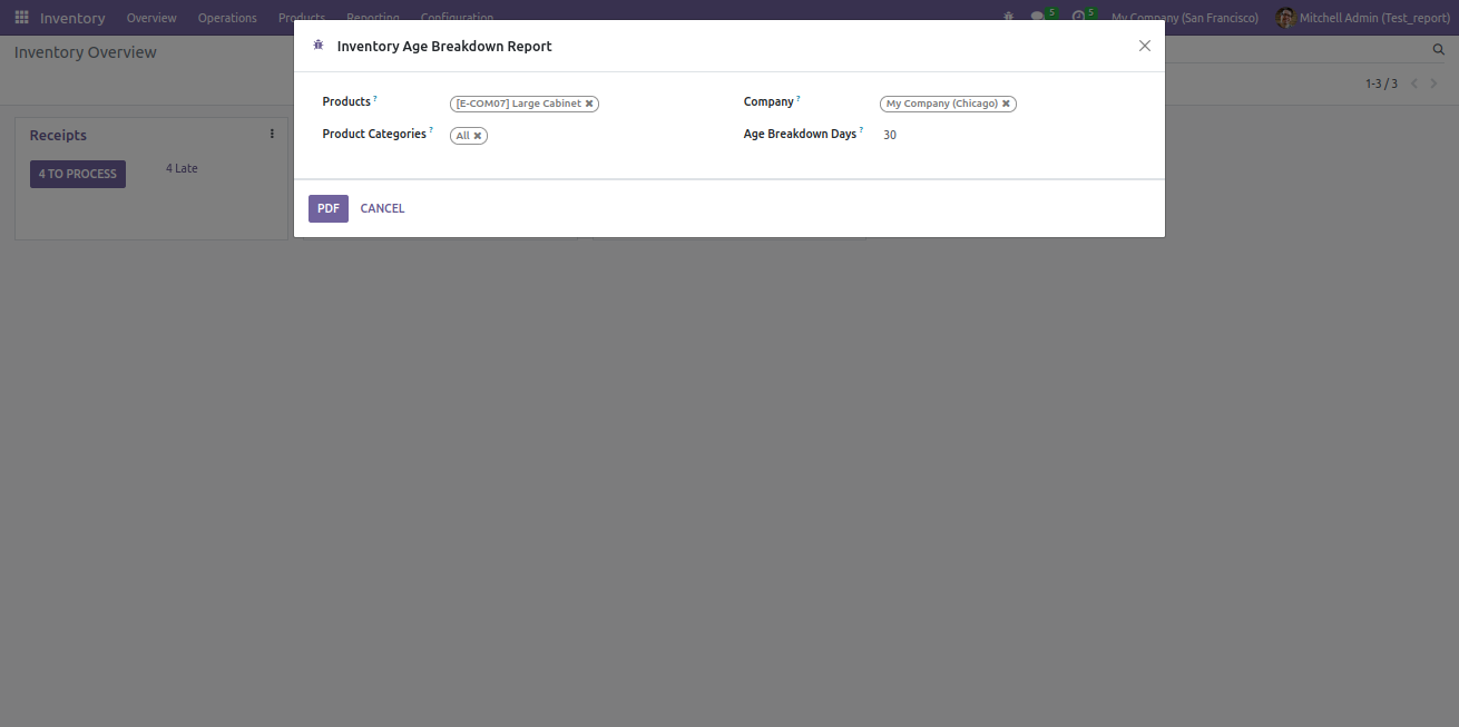 Login Details Menu Screenshot
