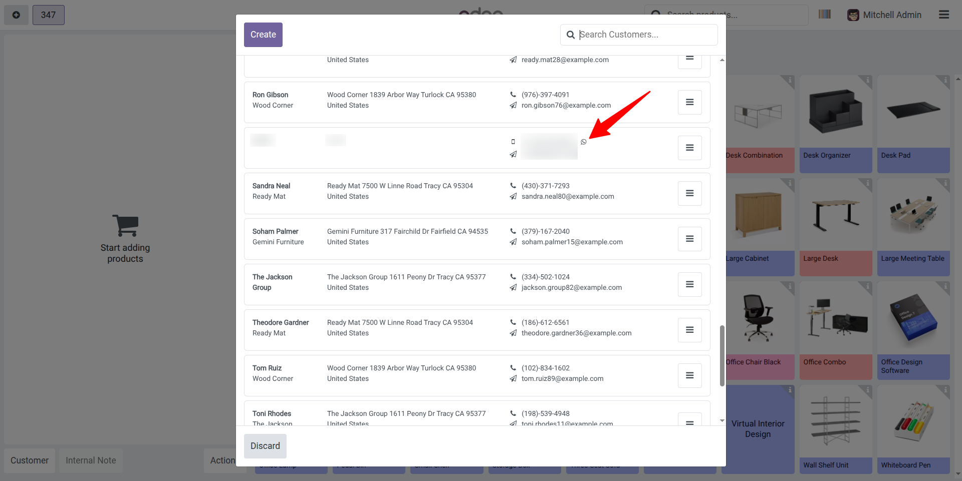 WhatsApp Direct Messaging from Customer List
