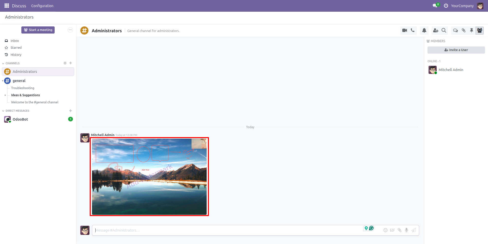 Annotated Image Saved in Discuss