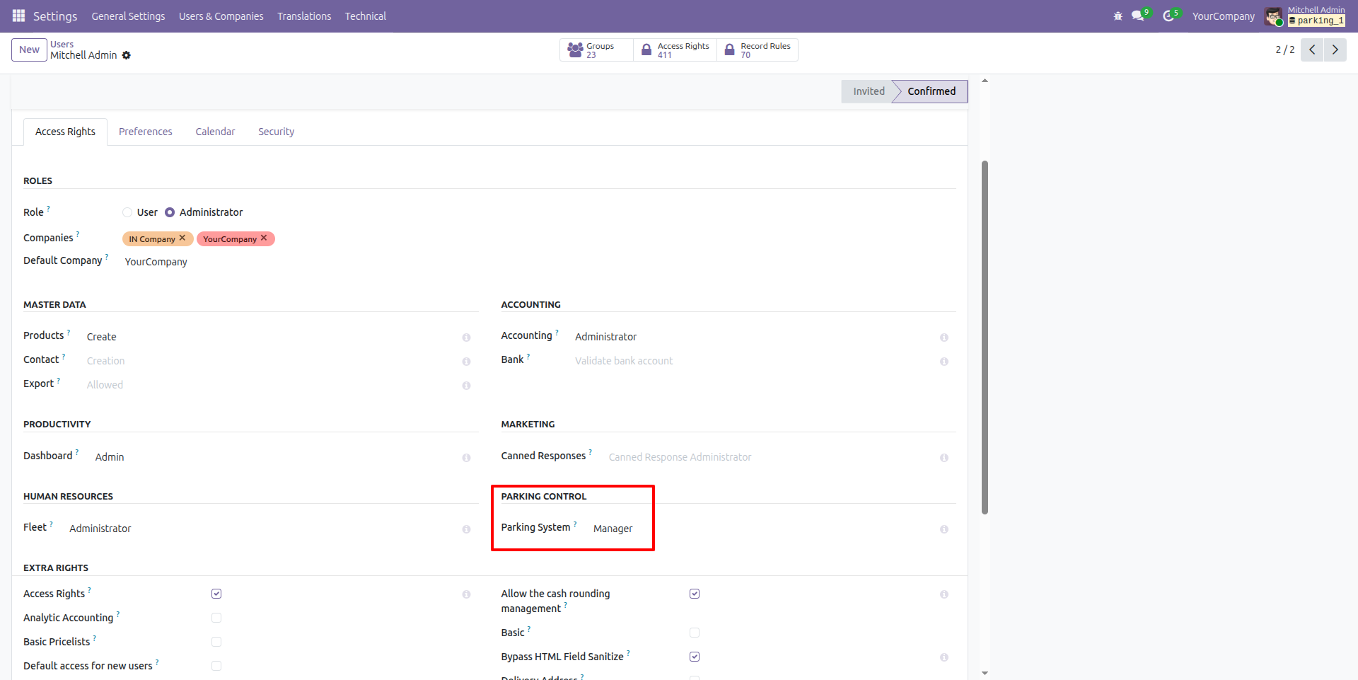 Set Up Custom Fields Screenshot