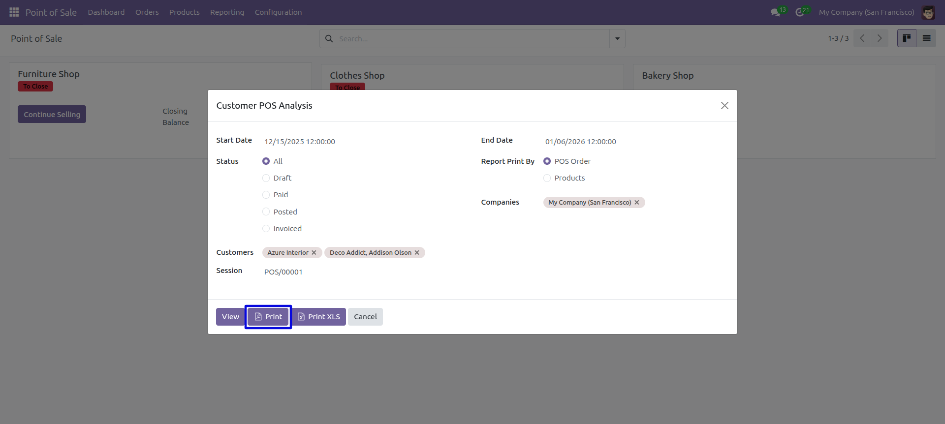 Customer POS Analysis Wizard