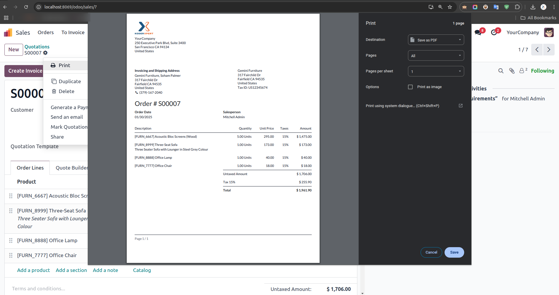 Display User Login Detail Screenshot