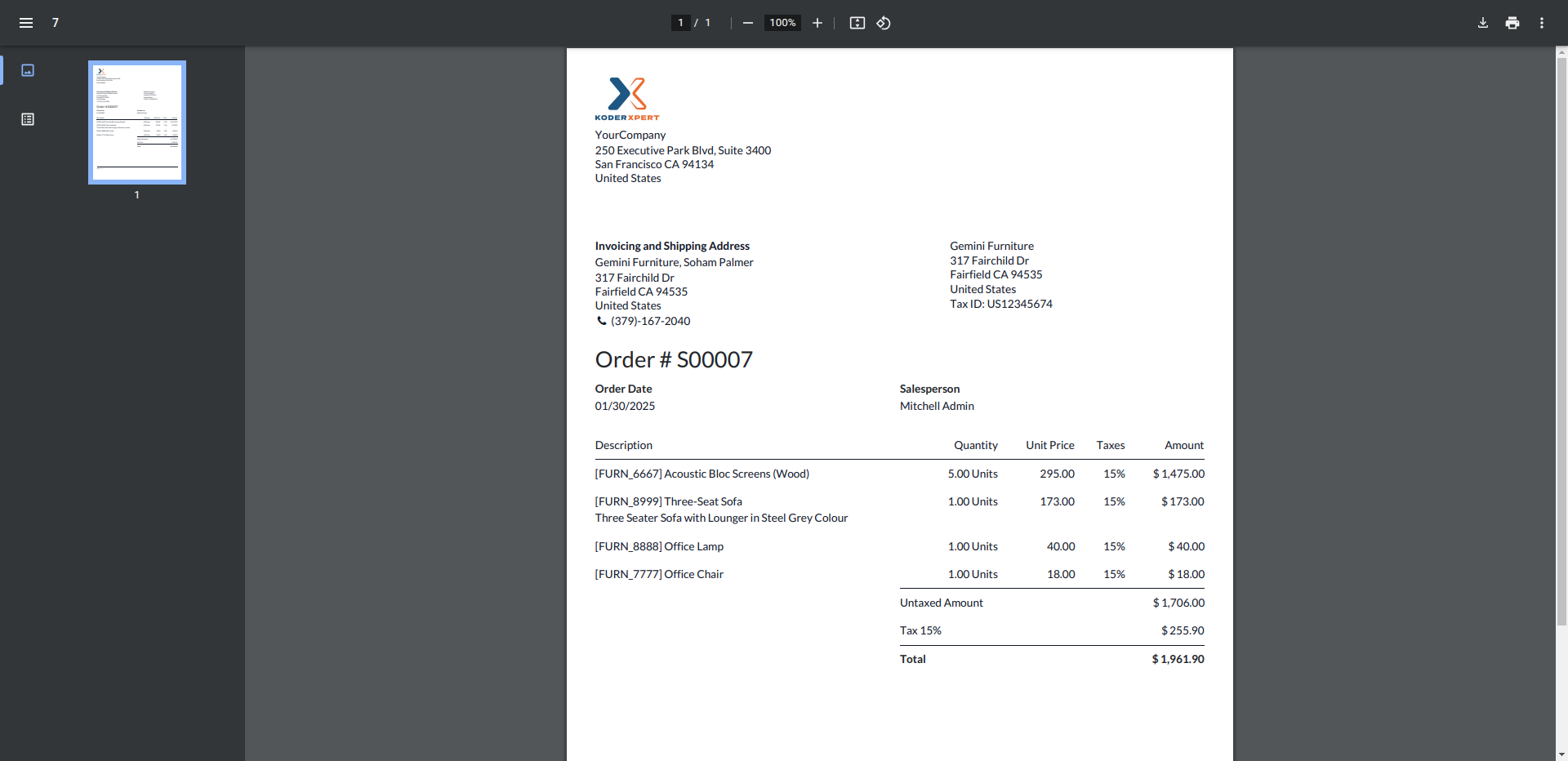 Display User Login Detail Screenshot