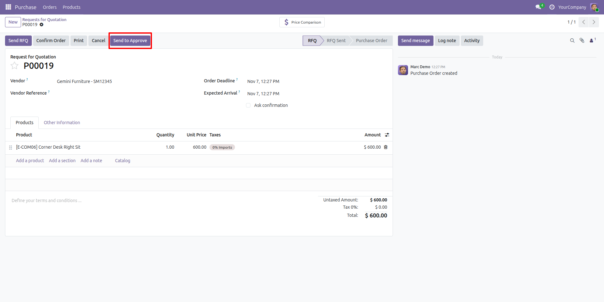 Display User Login Detail Screenshot