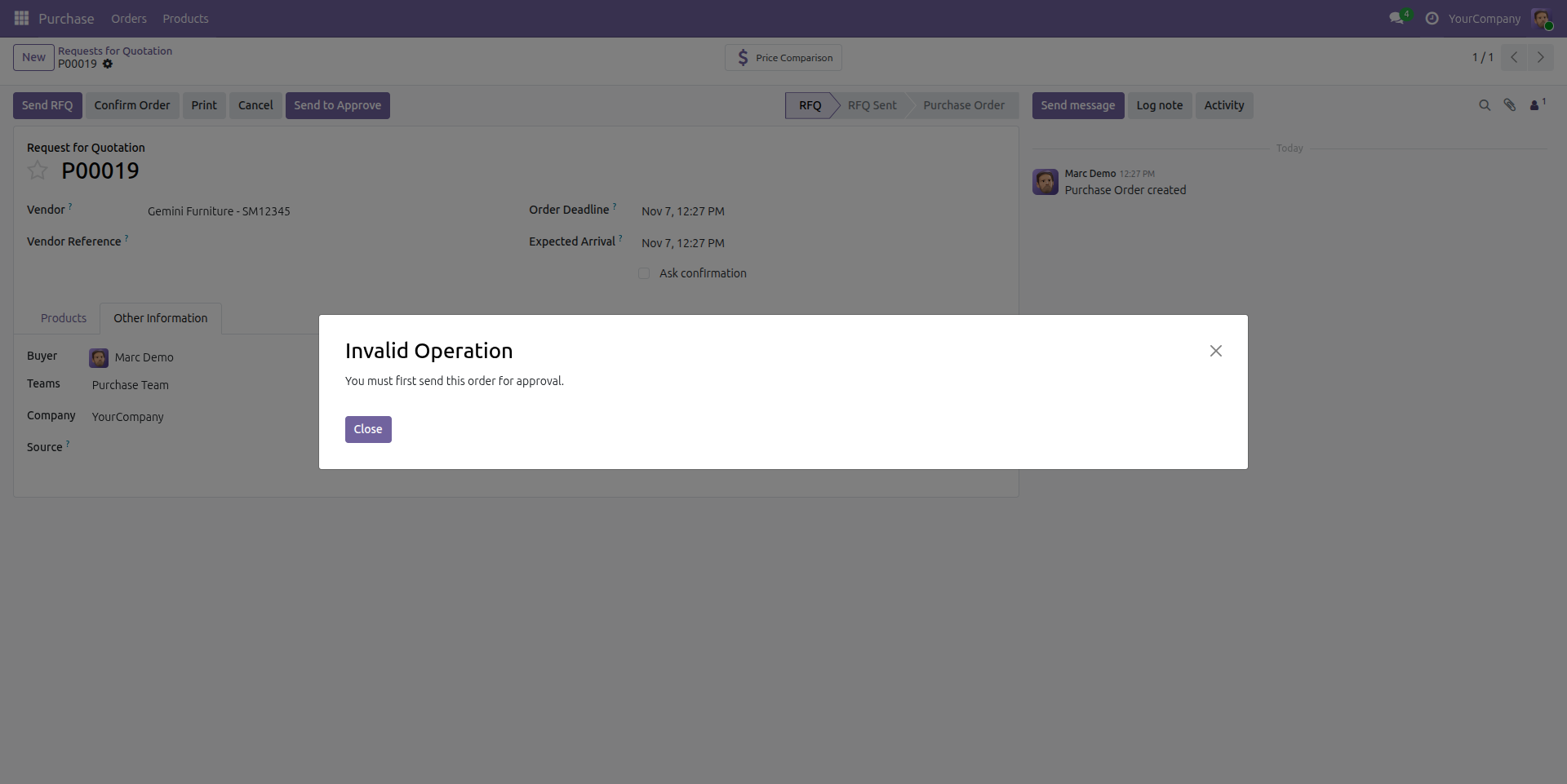 Display User Login Detail Screenshot