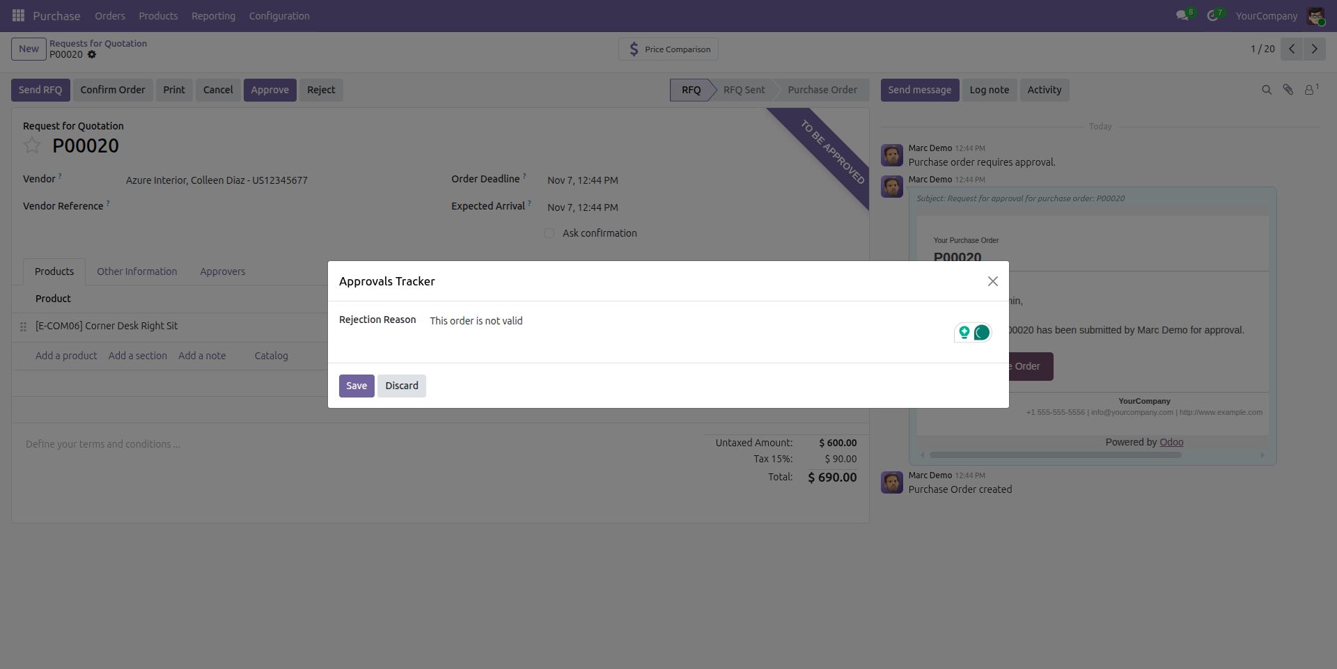 Display User Login Detail Screenshot