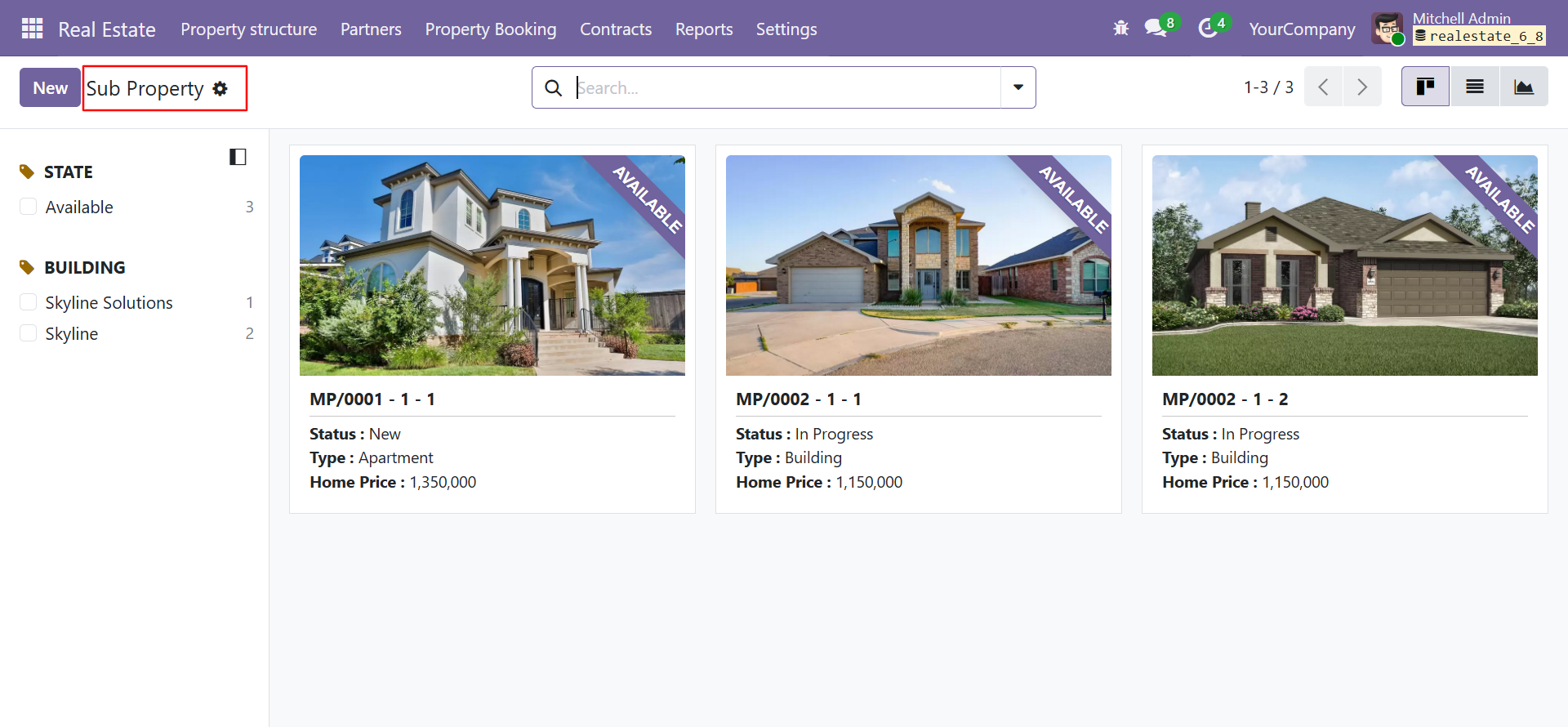 Show All Sub Property Screenshot