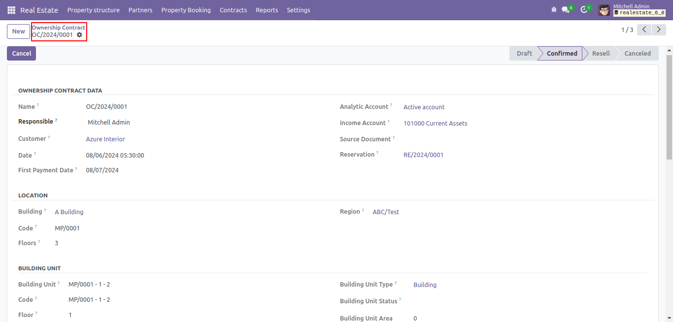 Add Ownership Contract Screenshot