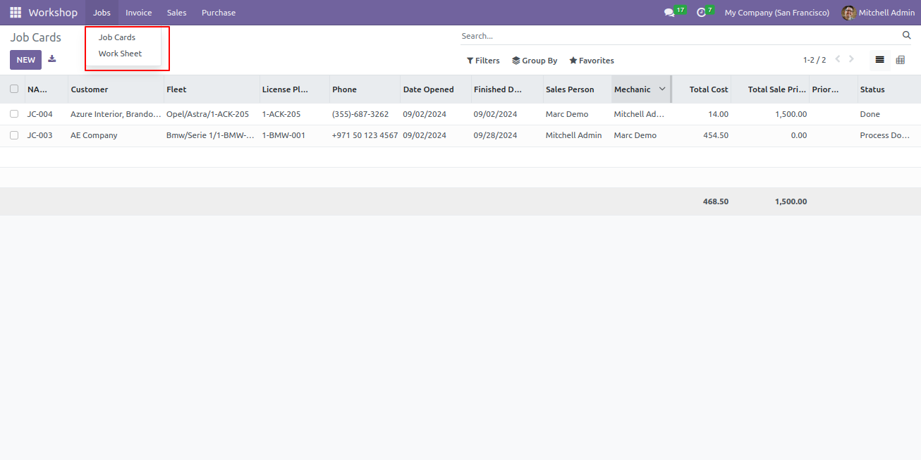 Display User Login Detail Screenshot