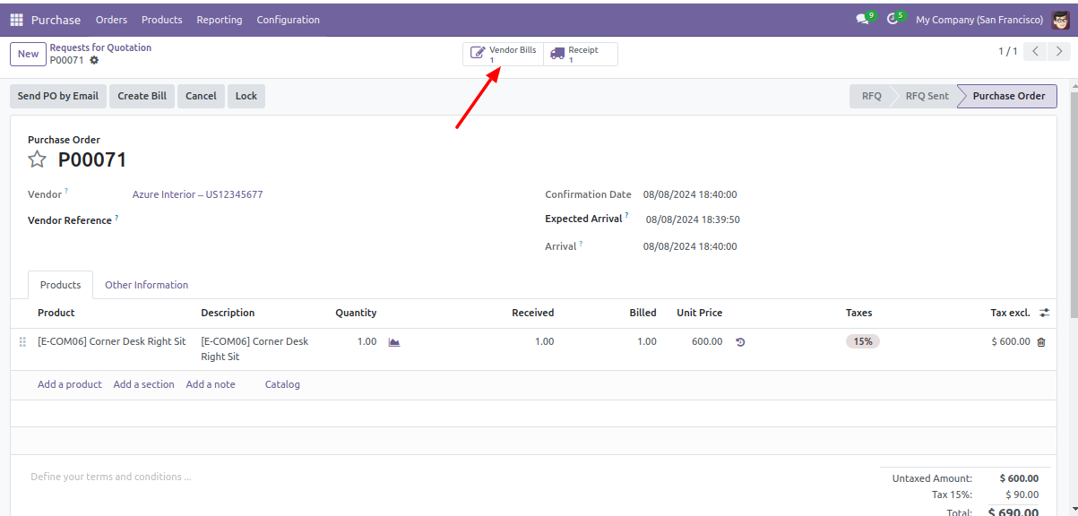 Display User Login Detail Screenshot